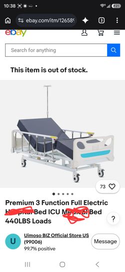 Premium 3 Function Full Electric Hospital Bed