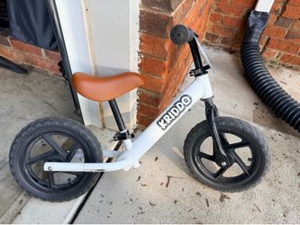 Kriddo Boys balance bike white and brown
