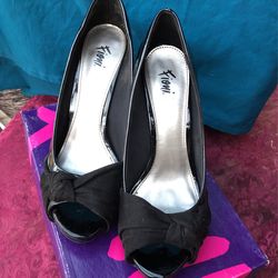 Black Open Toe Stiletto 