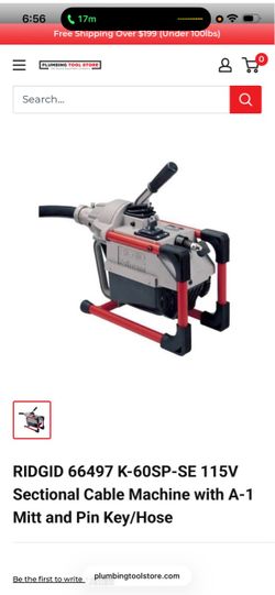 Ridgid sectional machine 66492 K-60