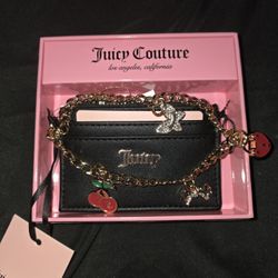 Juicy Couture Charm Card Holder Wallet 