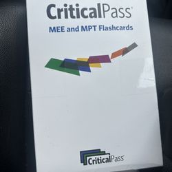 MPT And MEE Critical Pass Flash cards 