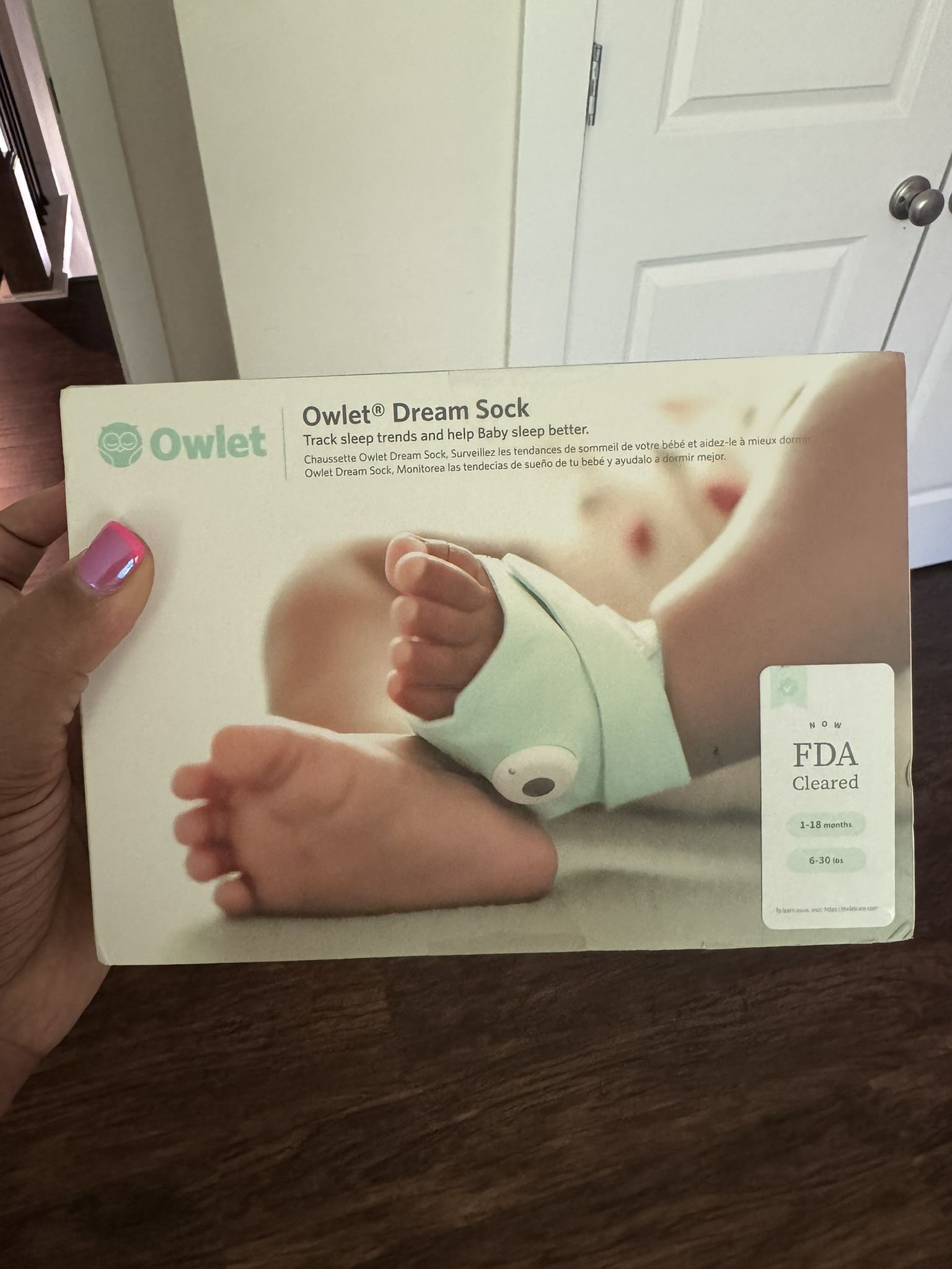 Unopened/Un-used Owlet Dream Sock® - FDA-Cleared Smart Baby Monitor - Track Live Pulse (Heart) Rate, Oxygen in Infants
