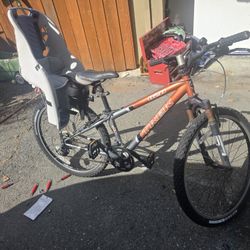 Dad bike summer sale with child seat all tuned up