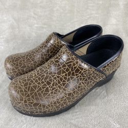 Sanita Original Prof Leather With Art CLOGS Women’s Size EU 38 ( US Size 7-7.5 )