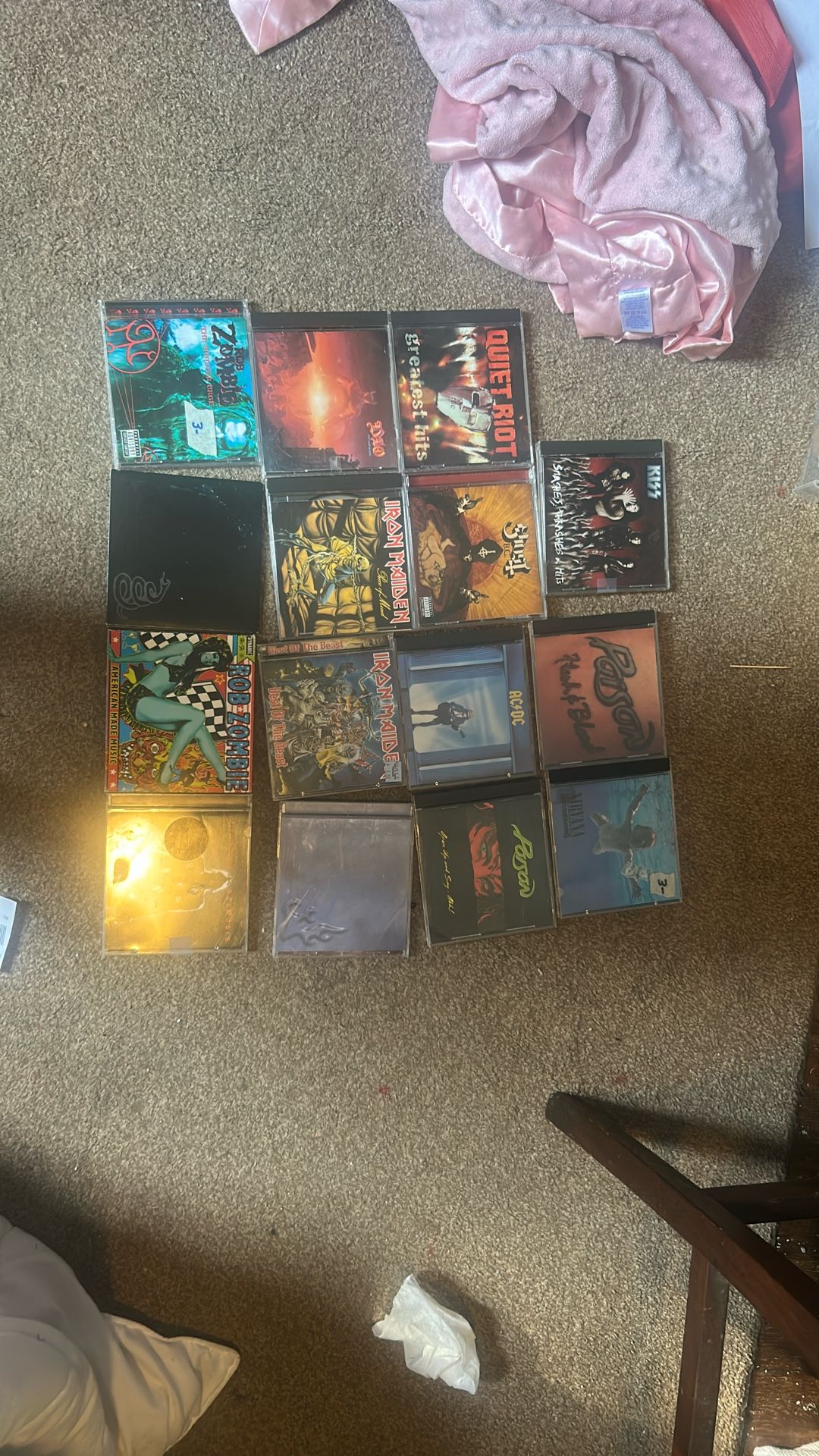 15 rock and metal CDs