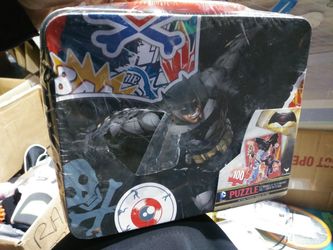 Batman V. Superman Puzzle in Lunchbox Tin