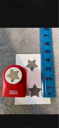 CA. STAR PUNCH. MARVY UCHIDA. APPROX 1, 1/4” STAR