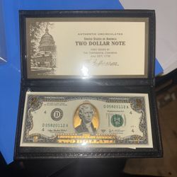Uncirculated $2 Bill 