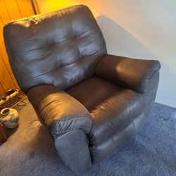 Best offer! Ashley Fallston Rocker Recliner Faux Leather Like New!