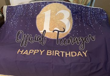 Officially Teenager  Backdrop 