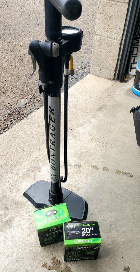 Bontrager Bike Pump - Floor Pump w Guage - Slime 20" Bike Tires (New in Box)