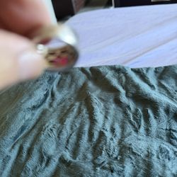 Sterling Silver And Ruby Ring Size 10