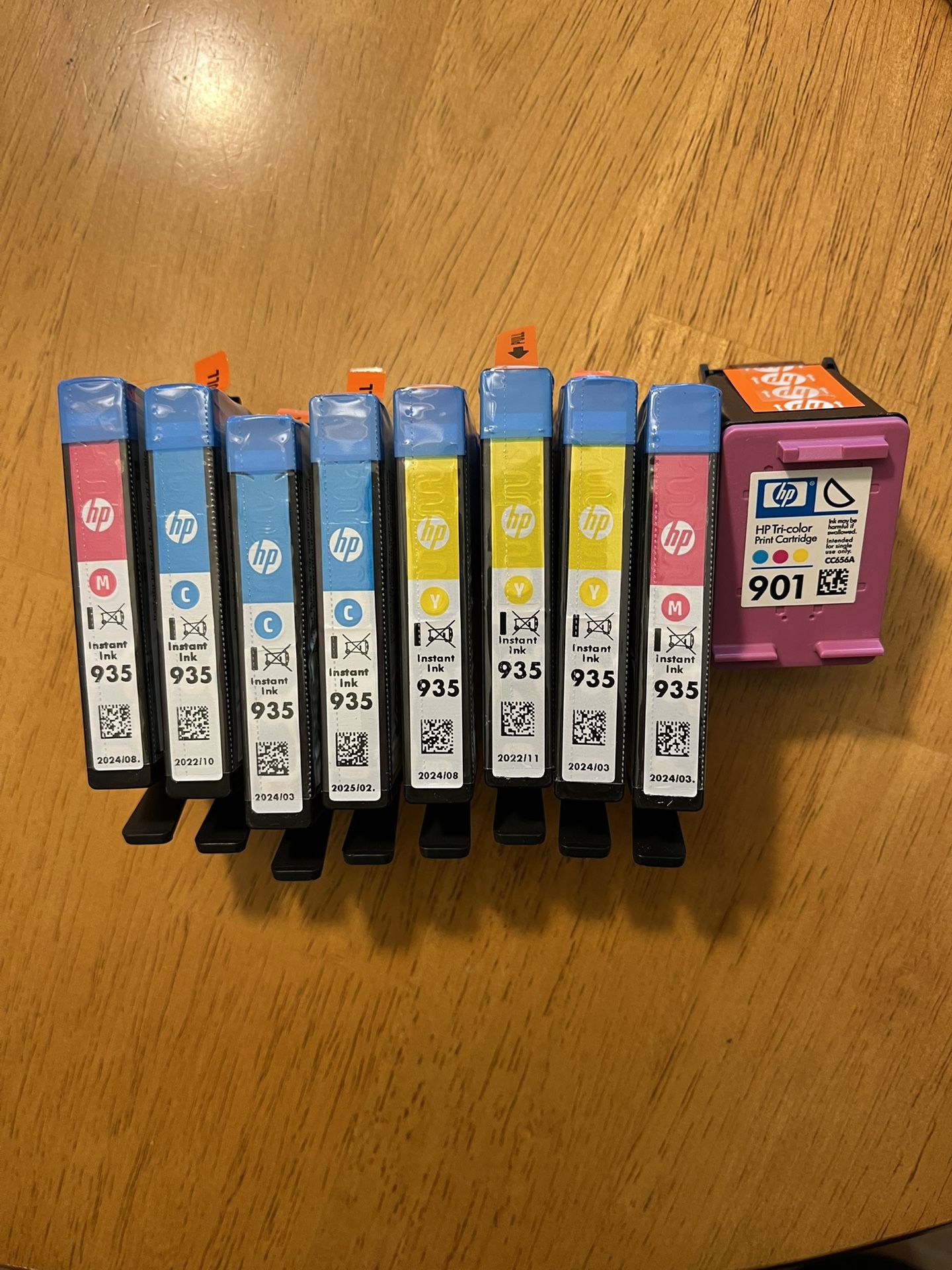 HP Unopened Ink - 9 Cartridges