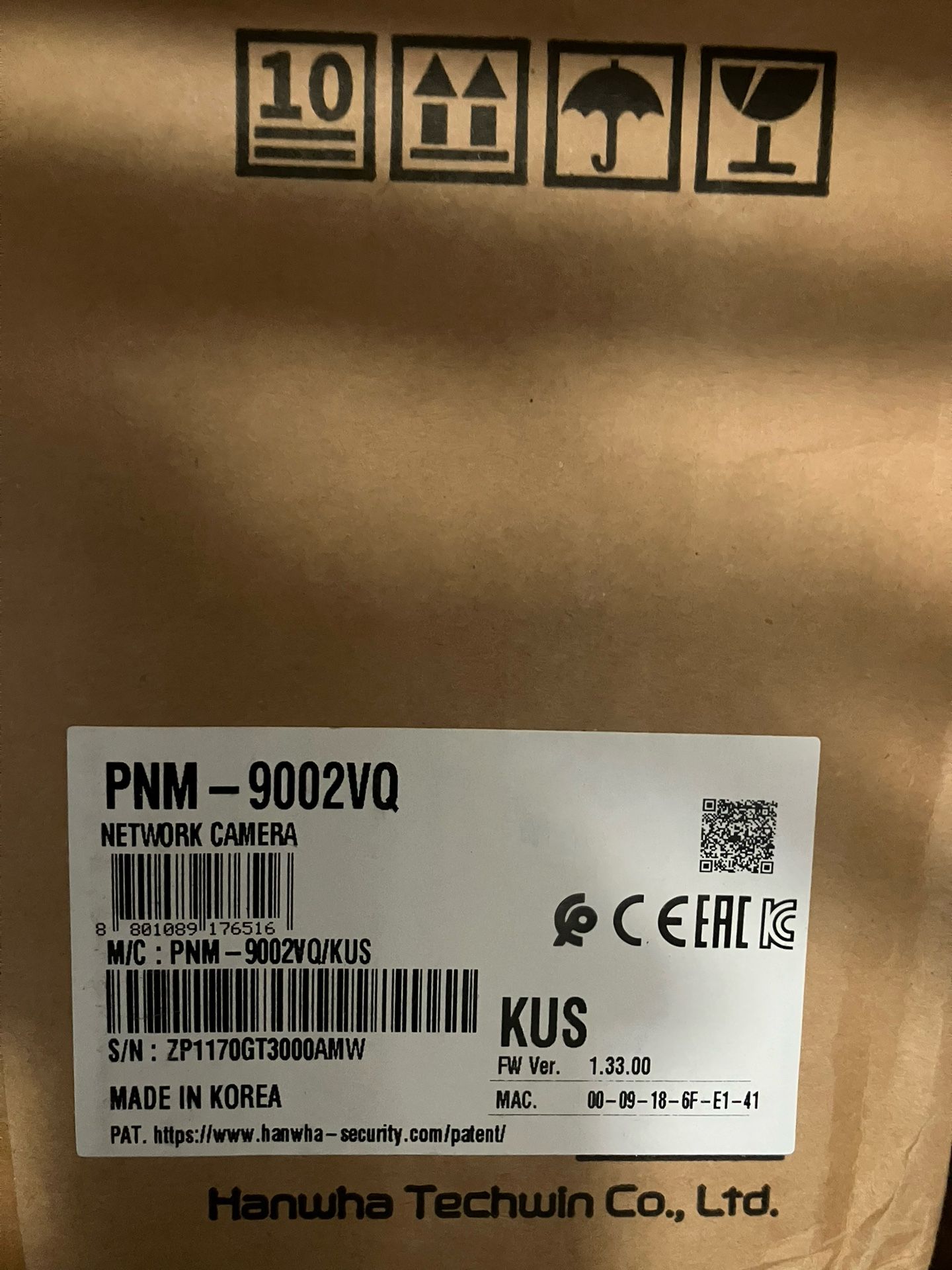 💼 Pro Wisenet PNM-9002VQ – 4-Sensor IP Panoramic Camera – New