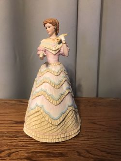 Vintage Figurine “Belle Of The Ball” By Lenox An Original Hand Painted