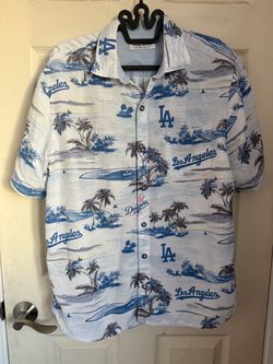 Tommy Bahama Men’s Los Angeles Dodgers Hawaiian Camp Shirt - MLB Collection Size M