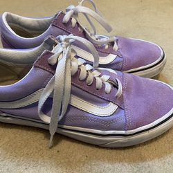 Purple Vans Shoes—Mens 7/womens 8.5
