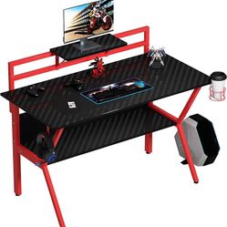 Gaming Desk Carbon Fiber Escritorio Gamer Mesa Fibra De Carbon 