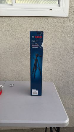 Bosch Compact Tripod with Extendable Height for Use with Line Lasers, Point Lasers, and Laser Distance Tape Measuring Tools