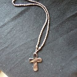 Celtic Silver Necklace And Black