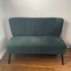 Emerald Green Loveseat 