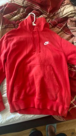 red nike hoodie