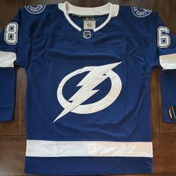 Nikita Kucherov Blue Tampa Bay Lightning Jersey Medium (50) NWT 