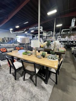 Dining table with 6 chairs