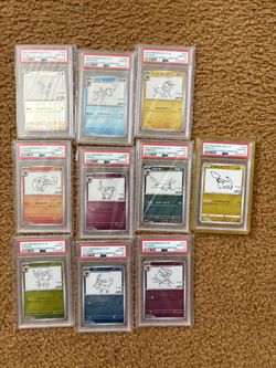 Pokemon PSA 10 Sequential Yu Nagaba and Pikachu