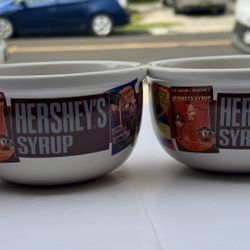 Vintage Hershey's Syrup Cereal Ice Cream Bowls #31744 Set Of 4