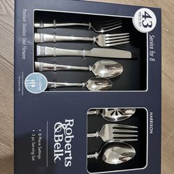 Roberts & Bell 43 Piece Stainless Steep Tableware 