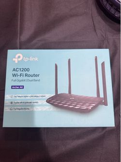 TP-Link Archer A6 AC1200 WiFi Router w/ Box & Ethernet Cable