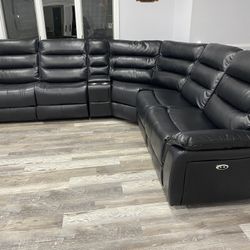 Power Reclining Sectional In Stock For Immidiate Delivery 