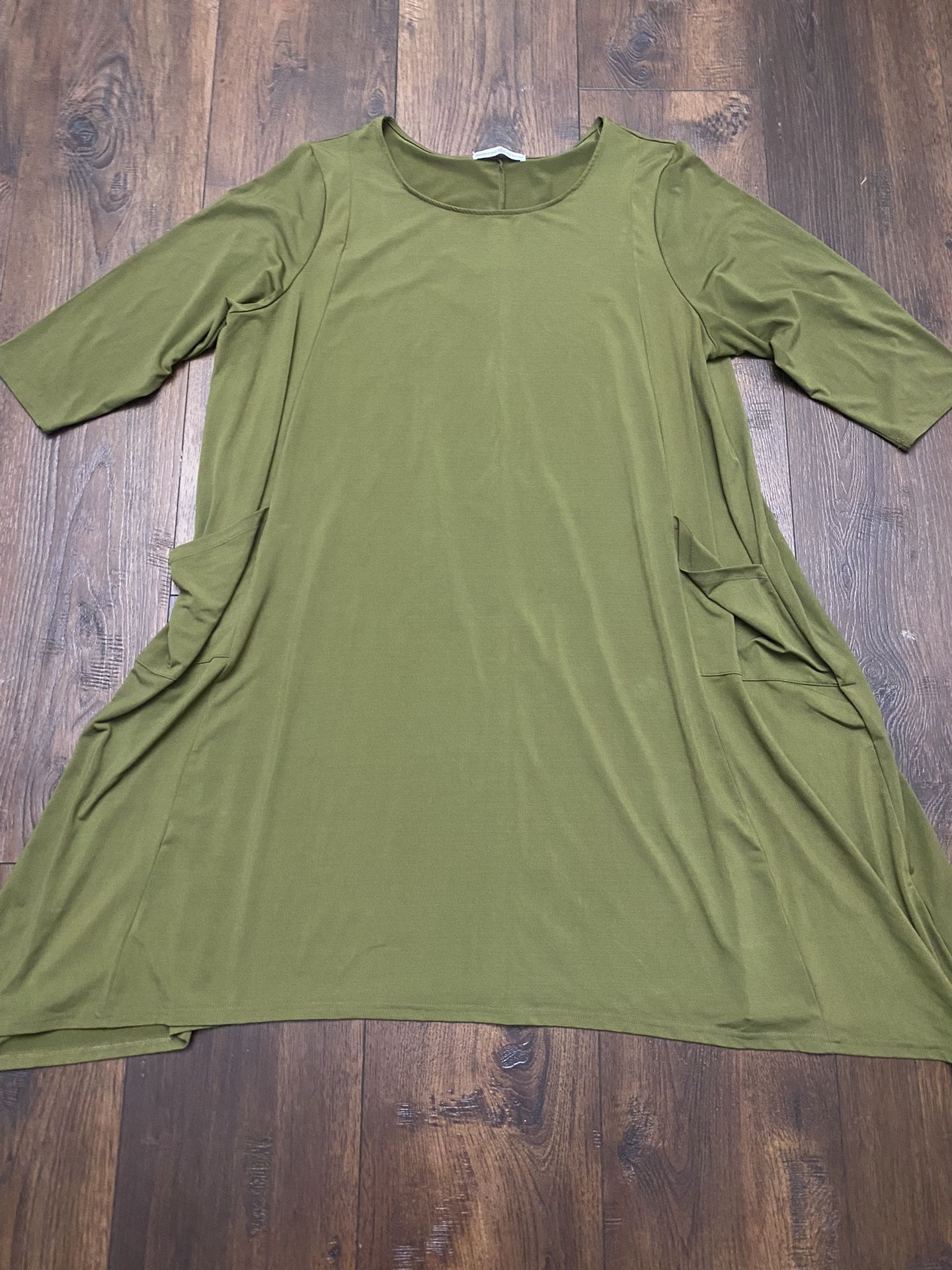Womans Camo Green Tunic Shirt Size 3x By Signature Collection #18