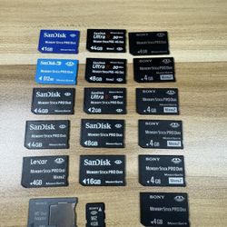 PSP MEMORY CARDS $10 Each