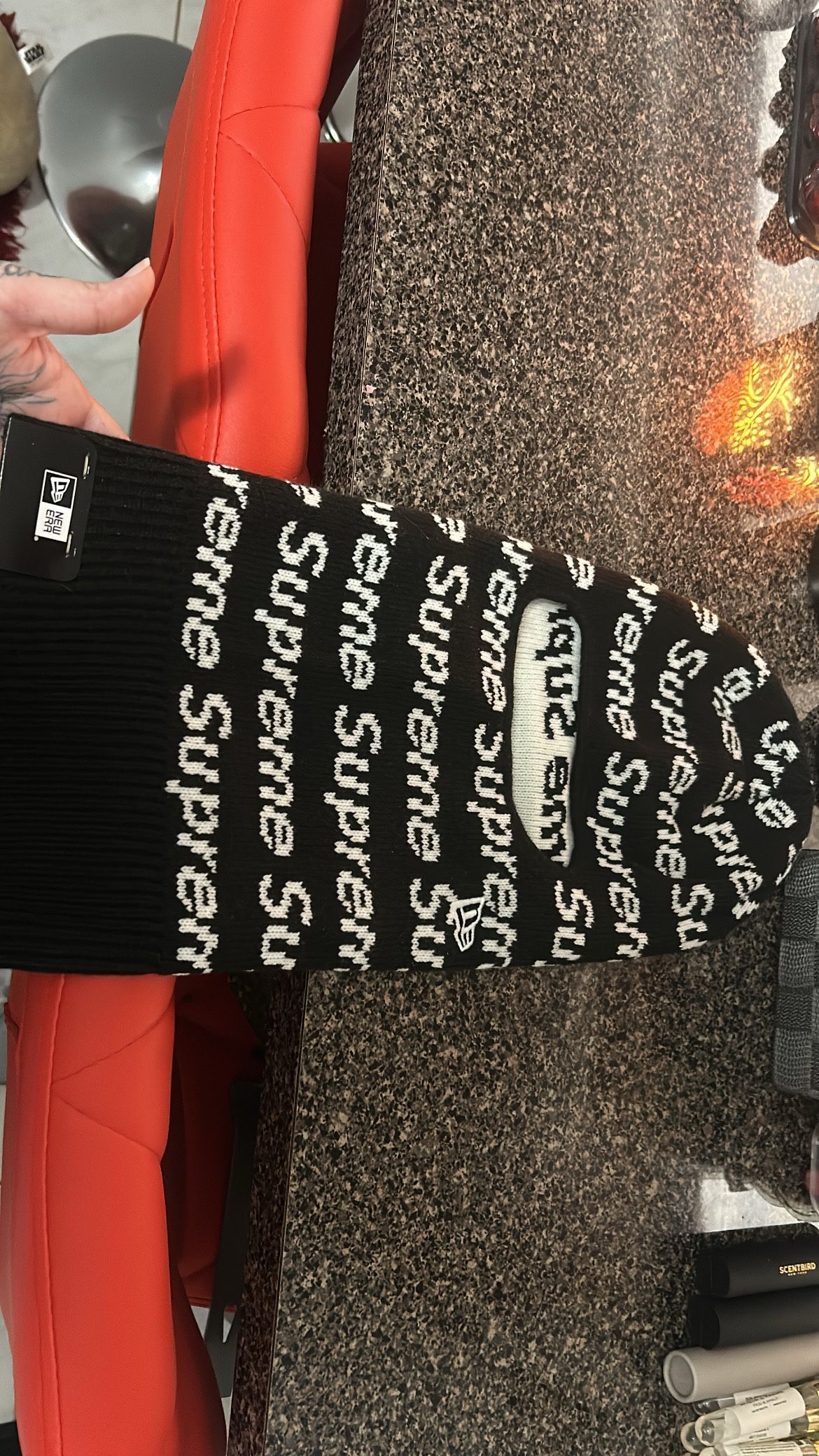 Supreme x New Era Repeat Balaclava 'Black’