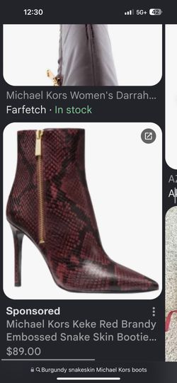 Michael Kors mid boot burgundy