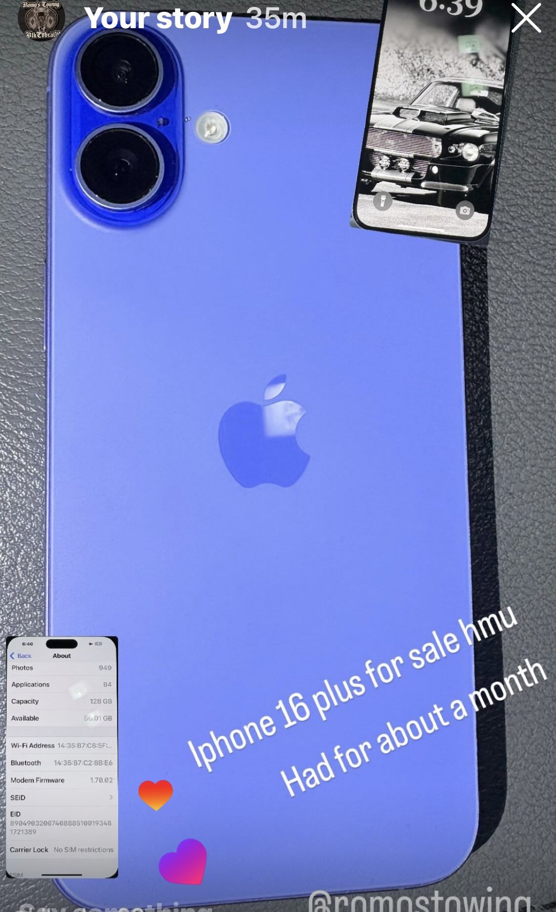 IPhone 16 Plus UNLOCKED 