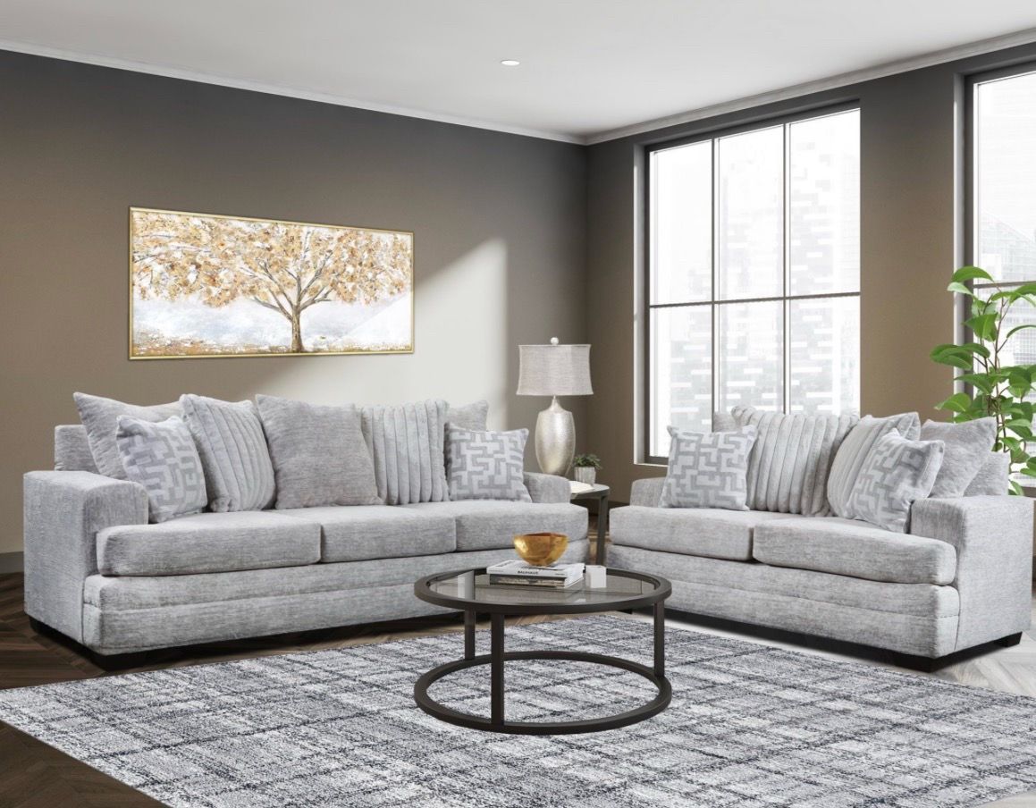 New Galactic sofa and loveseat with free same day delivery, cash on arrival