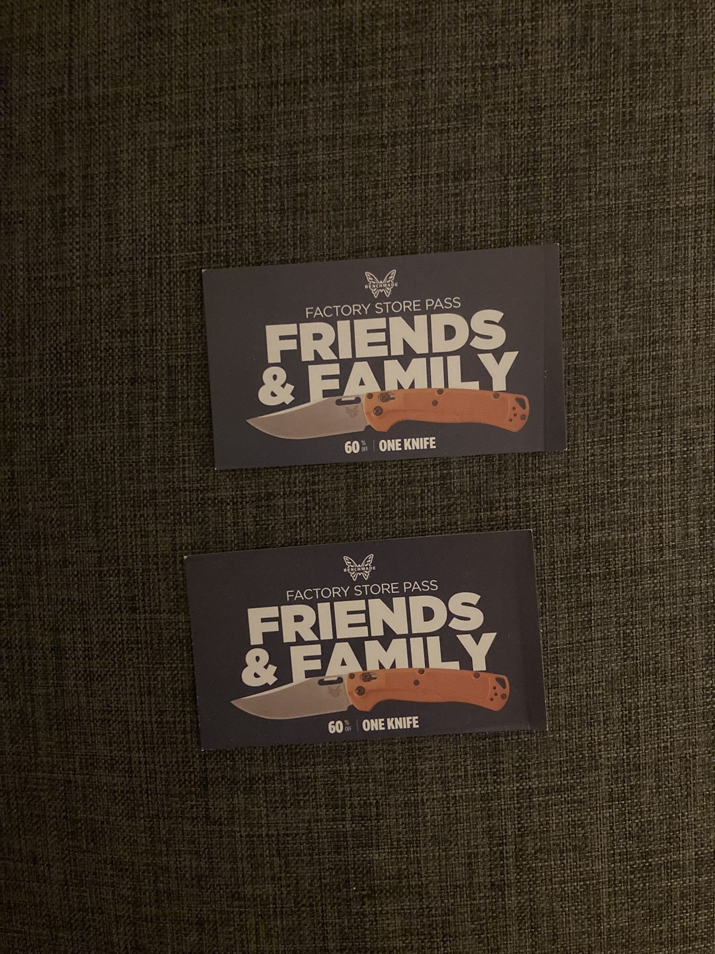 Benchmade 60% Off Coupons