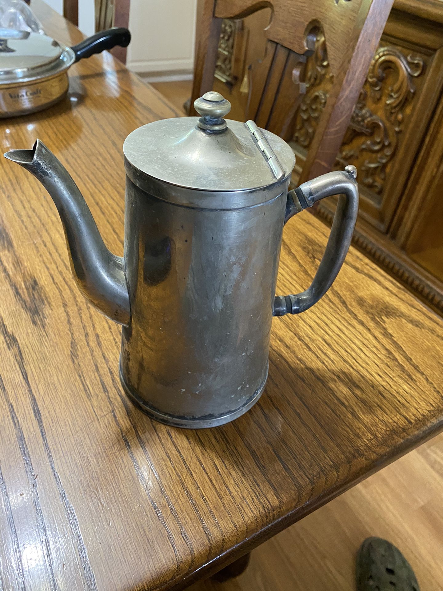 Grand Silver Company Wear Brite Nickle Silver Cofee/Tea Pot