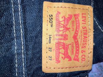 550’s relaxed fit LEVI’s/ 14 reg, or 27X27