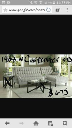 2 pc sectional with high backs (Brand NEW)