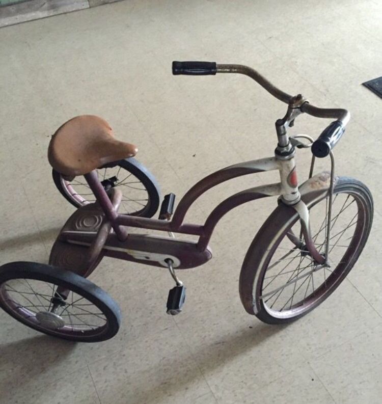 Vintage 1931 Colson Bicycle, Tricycle...original paint, super rare.