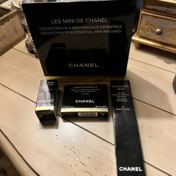 Authentic New Chanel Makeup Brush Set, Nail Polish, Eye Shadow Set And Eyeliner Set 