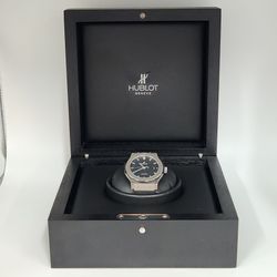 Hublot Classic Fusion 42MM Automatic Black Dial Titanium Watch w/ Box