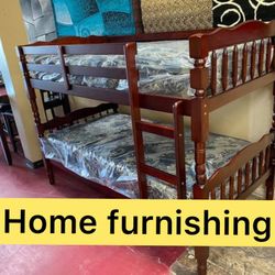 Furniture bunk bed, twin size