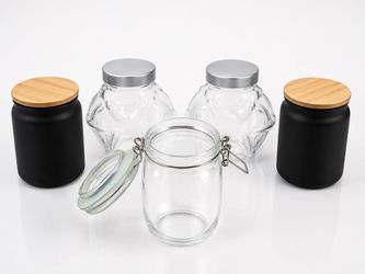 Assorted Storage Jars Set of 5