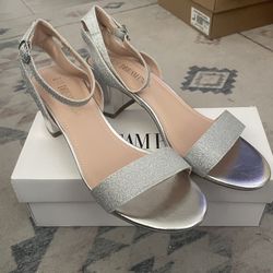 Dream Pairs Silver Block Heel Sandals 